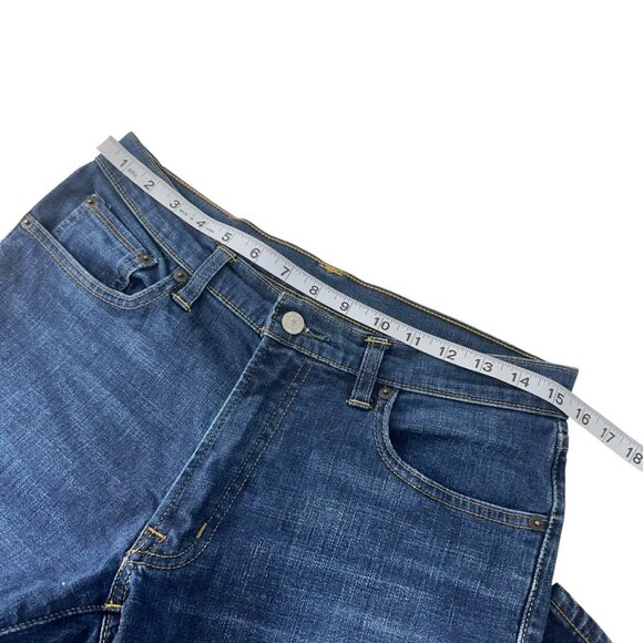 Frye Mens Mid-Rise Slim Fit Denim Jeans Size 30X31 Dark Wash - Picture 6 of 14